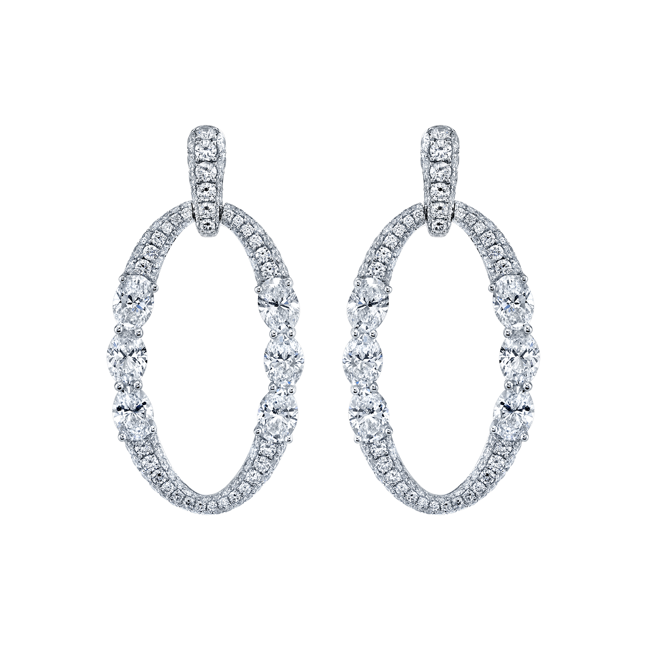 deBoulle Collection Helena Pavé Diamond Hoops