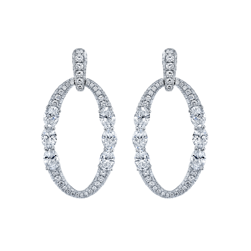 deBoulle Collection Helena Pavé Diamond Hoops