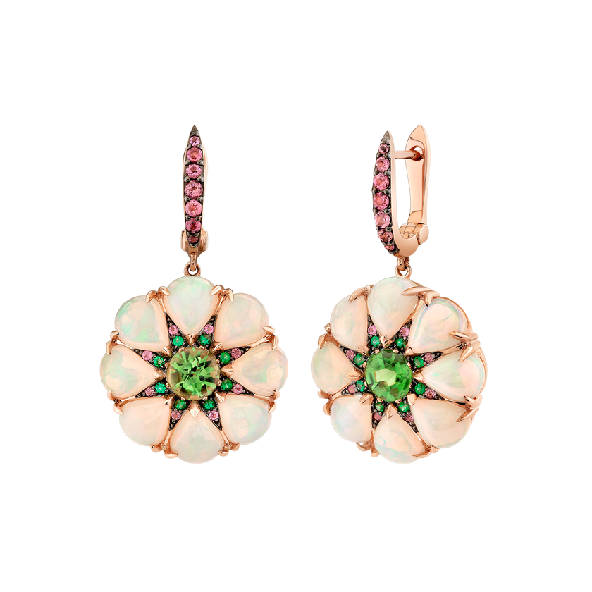 deBoulle Collection Floral Opal Earrings
