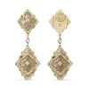Opera Tulle Pendant Earrings With Mother Of Pearl And Diamonds