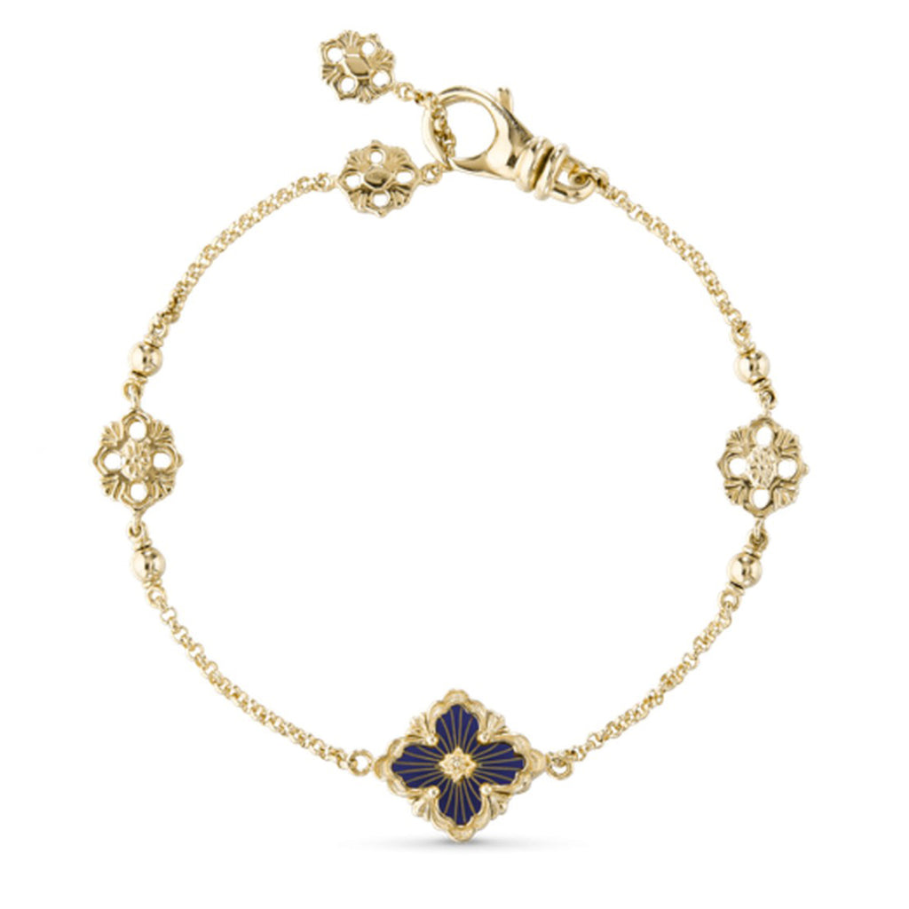 Opera Tulle Bracelet With Blue Enamel