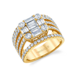 deBoulle Collection Cinq Ring in Yellow Gold