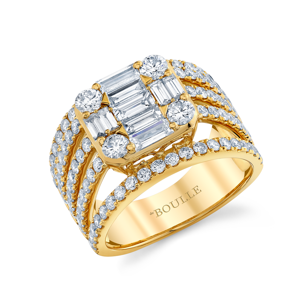 deBoulle Collection Cinq Ring in Yellow Gold