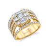 deBoulle Collection Cinq Ring in Yellow Gold