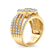 deBoulle Collection Cinq Ring in Yellow Gold