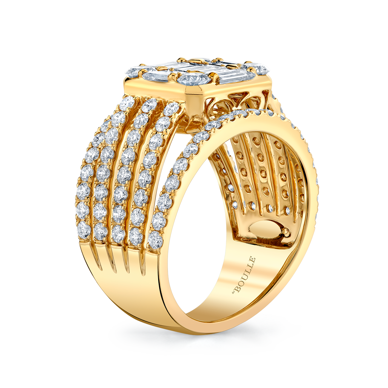 deBoulle Collection Cinq Ring in Yellow Gold