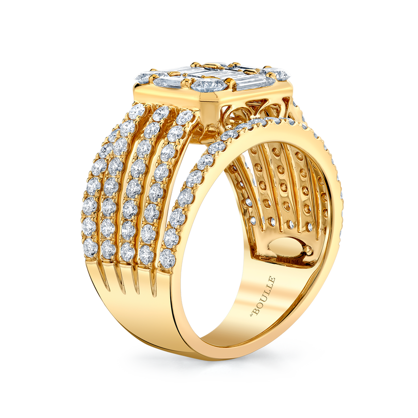 deBoulle Collection Cinq Ring in Yellow Gold