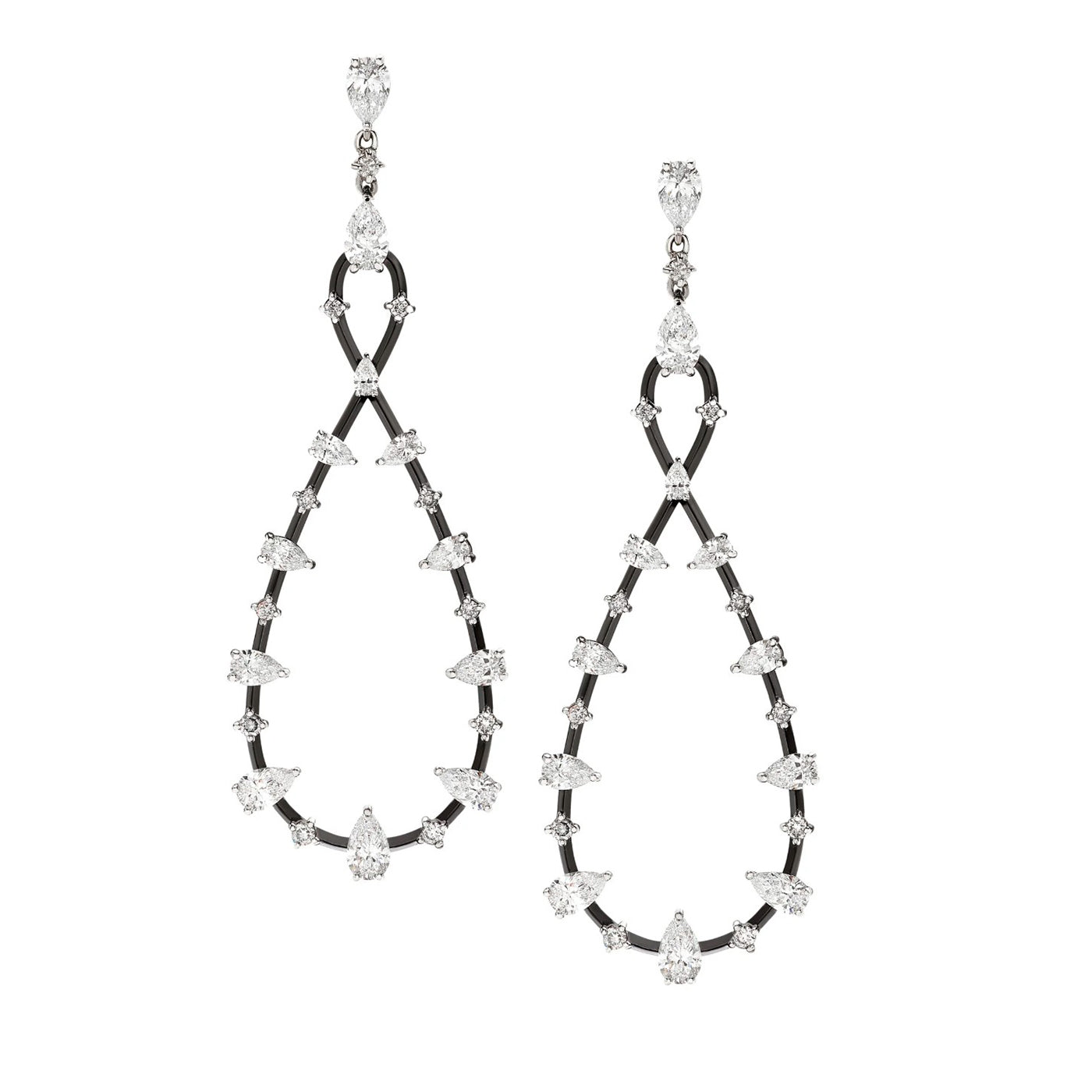 Mariani Diamond Infinity Drop Earrings