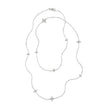 Mariani Diamond Flower Motif Lucilla Necklace In White Gold