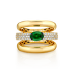 deBoulle Collection Tsavorite Three Row Ring