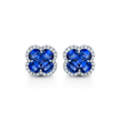 deBoulle Collection Clover Motif Diamond Border Studs