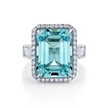 deBoulle Collection Aquamarine and Diamond Ring