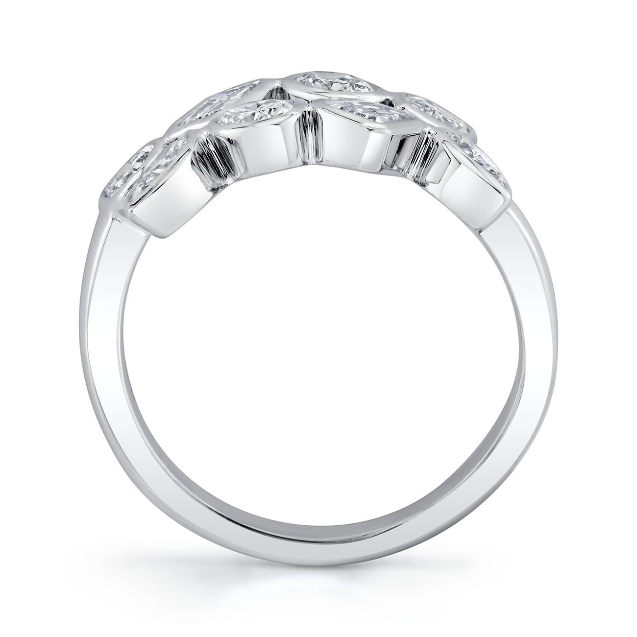 deBoulle Collection Overlapping Mixed Cut Diamond Ring