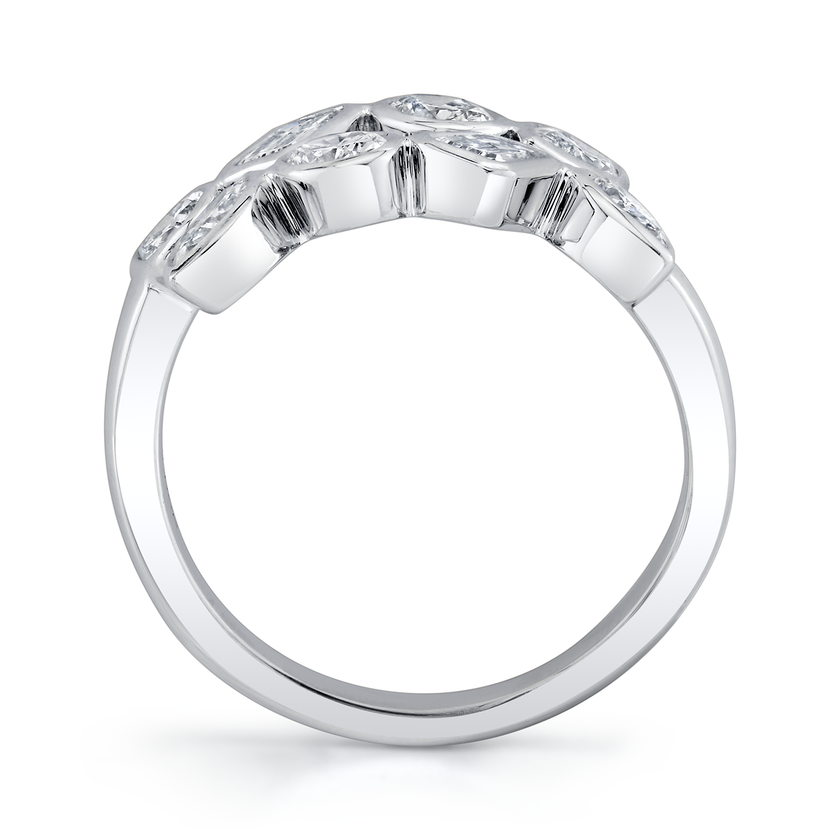 deBoulle Collection Overlapping Mixed Cut Diamond Ring