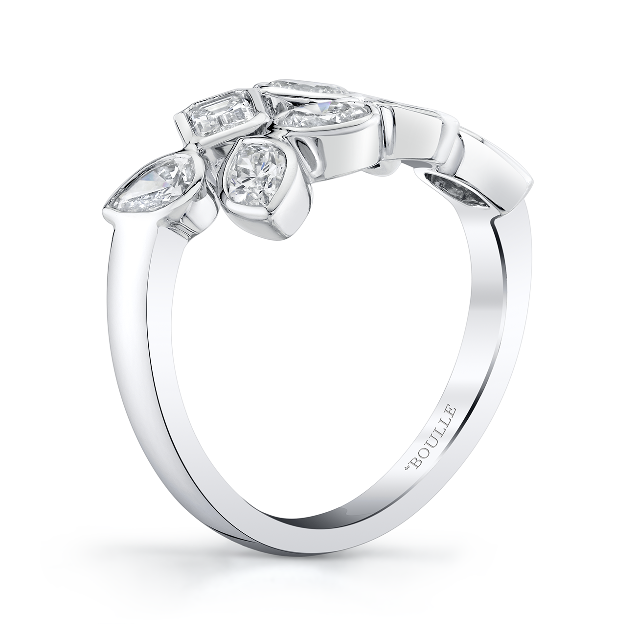 deBoulle Collection Overlapping Mixed Cut Diamond Ring