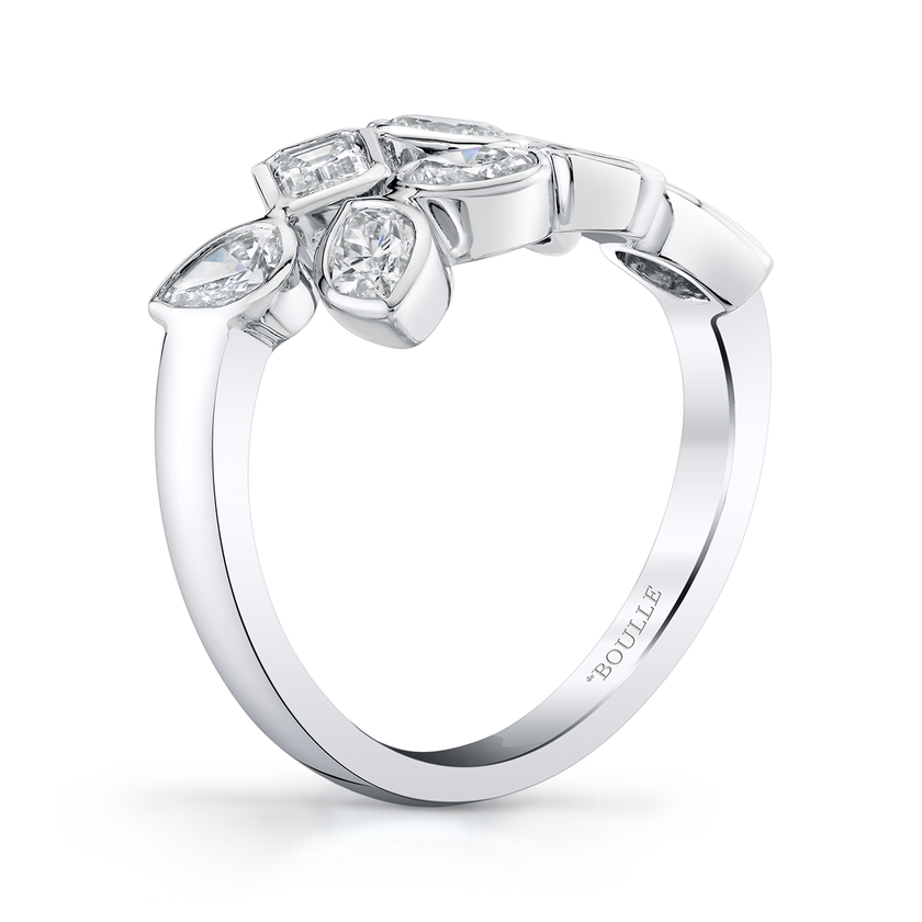 deBoulle Collection Overlapping Mixed Cut Diamond Ring