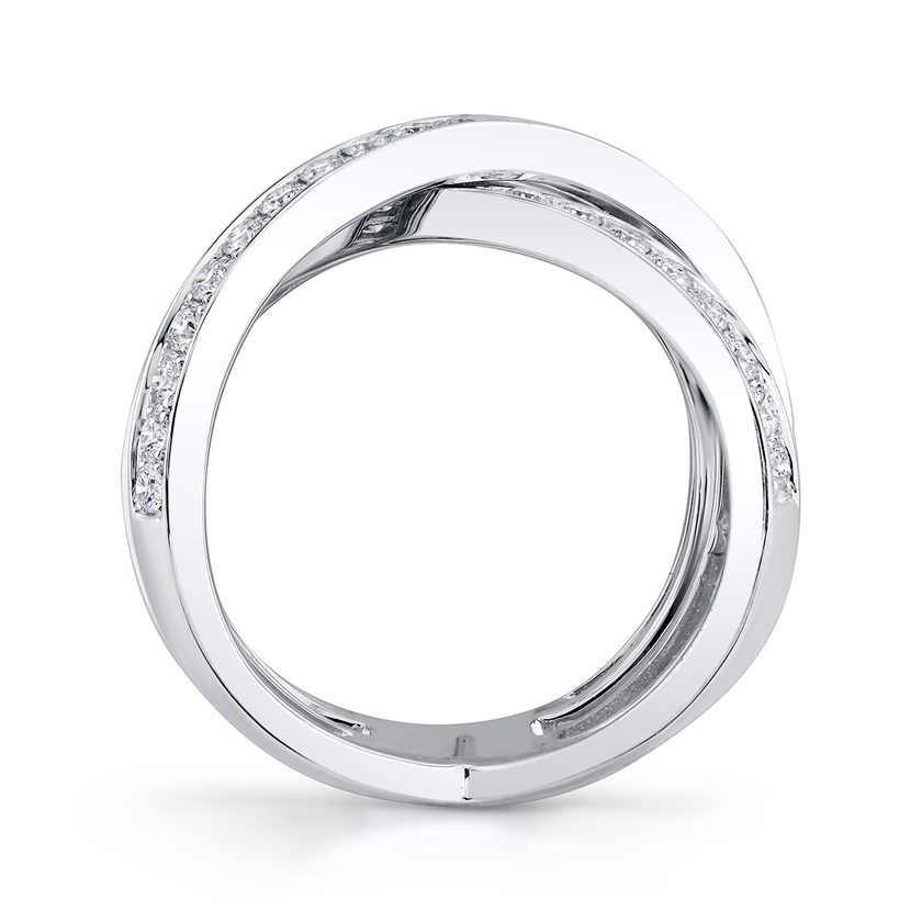 deBoulle Collection X Ring in White Gold
