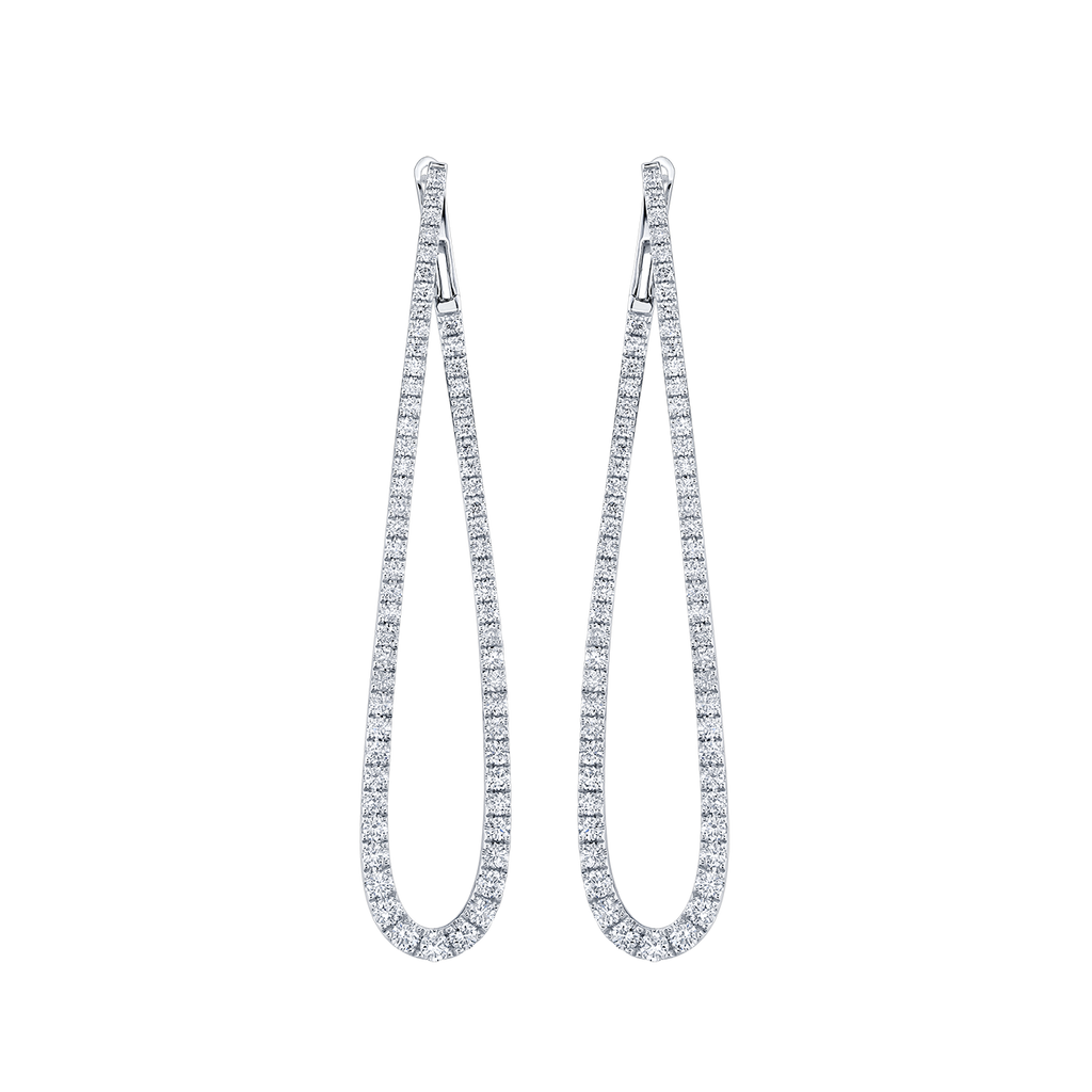 deBoulle Collection Elongated Tear Drop Earrings