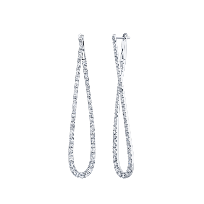 deBoulle Collection Elongated Tear Drop Earrings