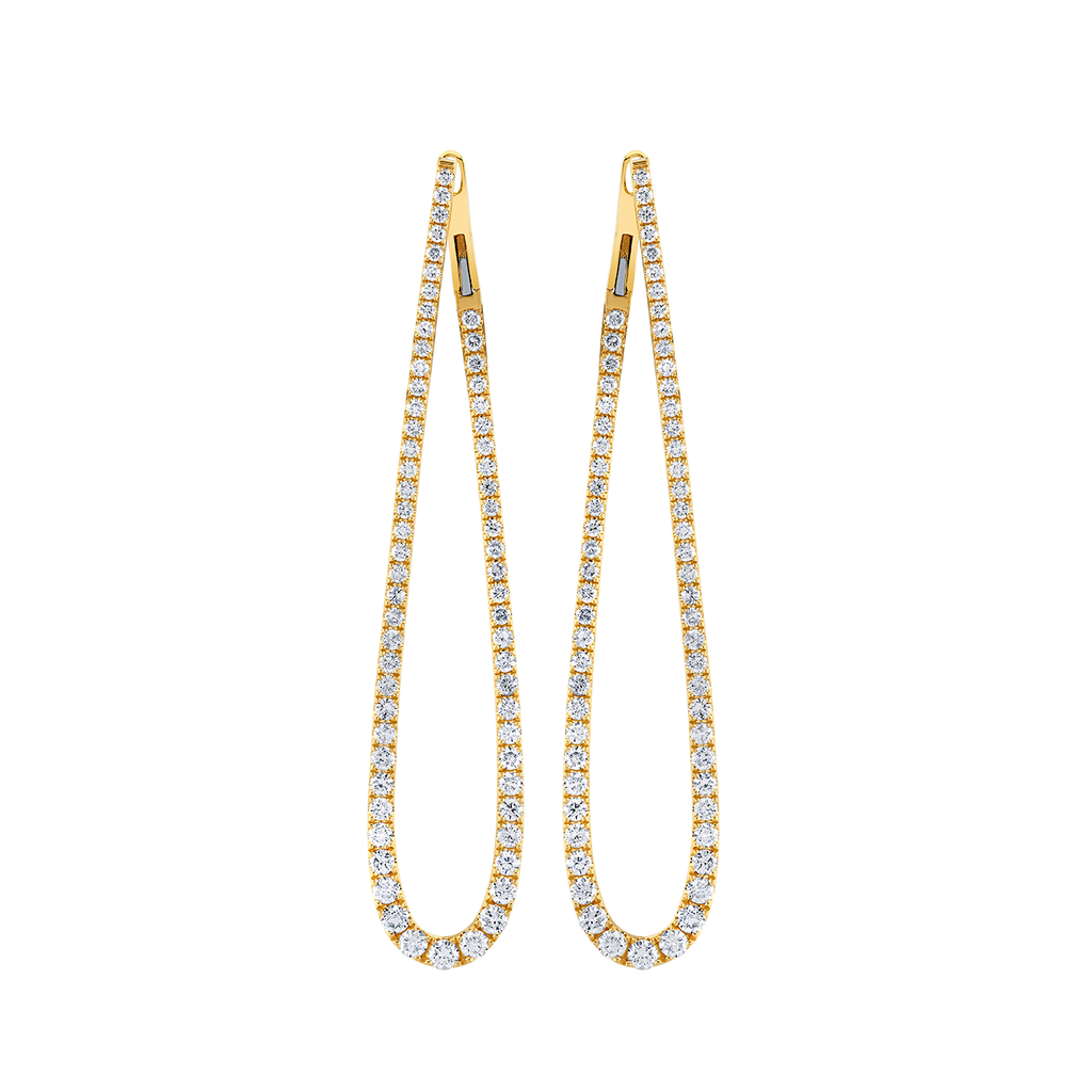 deBoulle Collection Elongated Tear Drop Earrings