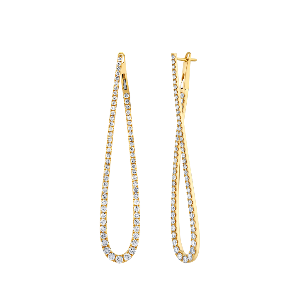 deBoulle Collection Elongated Tear Drop Earrings