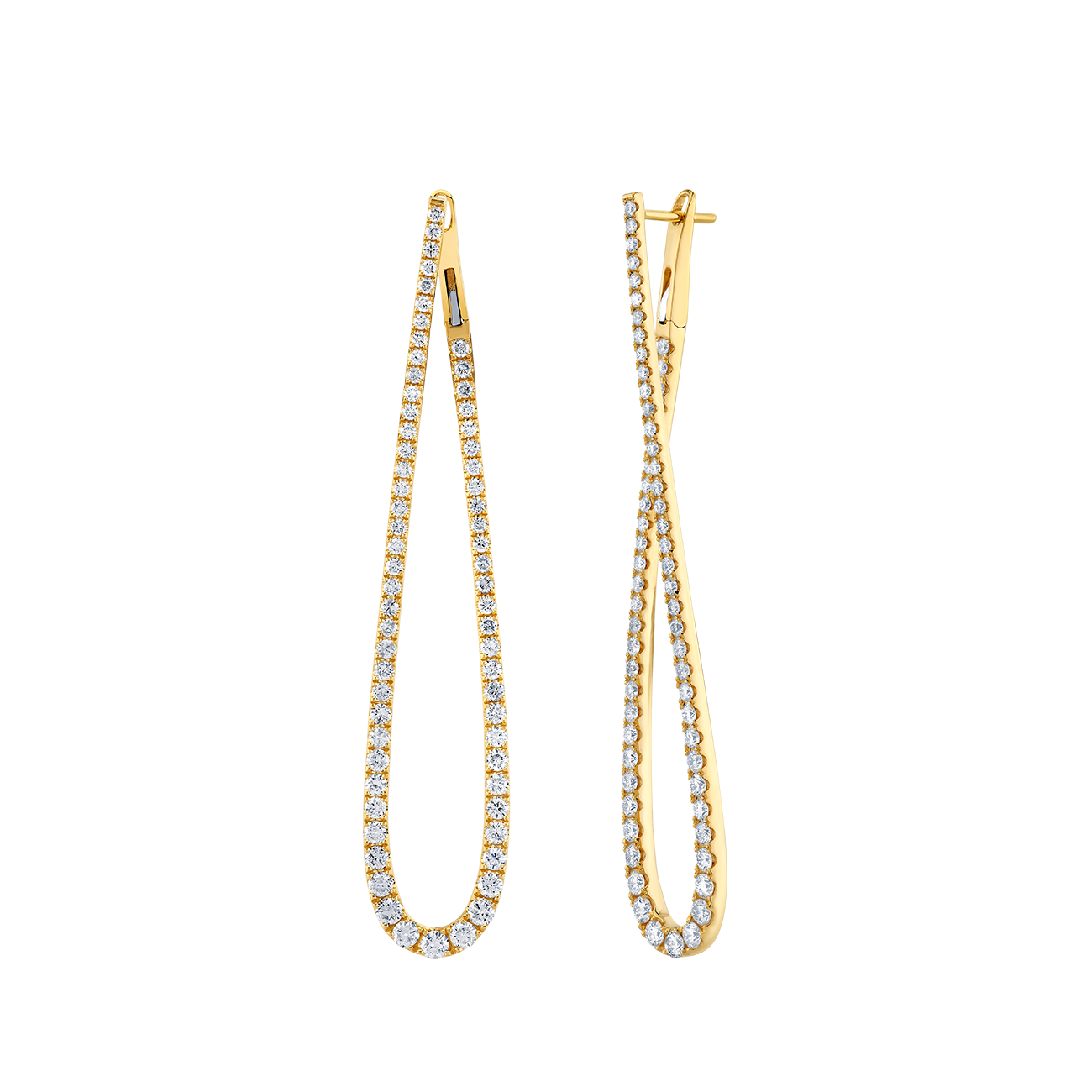 deBoulle Collection Elongated Tear Drop Earrings