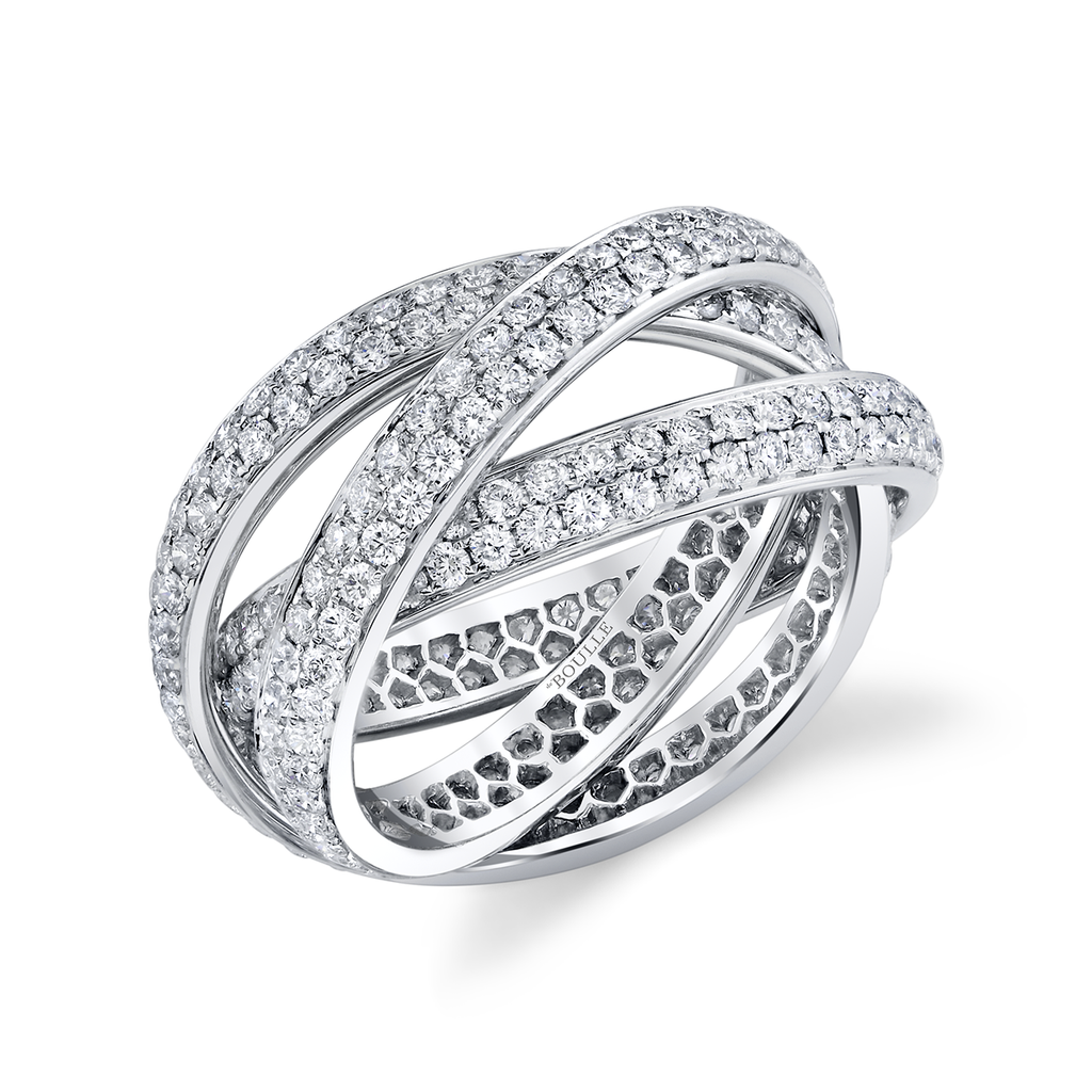 deBoulle Collection Diamond Interlocked Band
