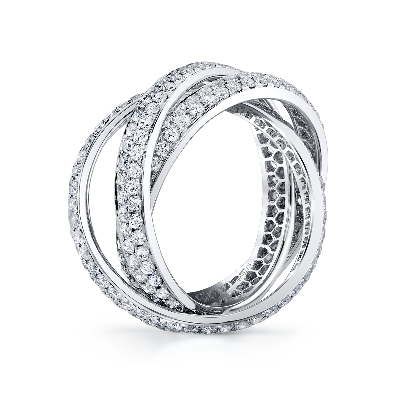 deBoulle Collection Diamond Interlocked Band