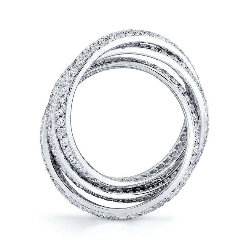 deBoulle Collection Diamond Interlocked Band