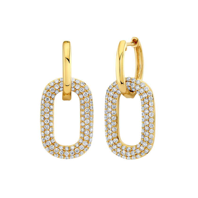 deBoulle Collection Brilliant Link Earrings
