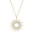deBoulle Collection Sunburst Necklace in Yellow Gold