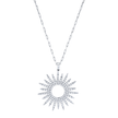 deBoulle Collection Sunburst Necklace in White Gold
