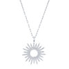 deBoulle Collection Sunburst Necklace in White Gold