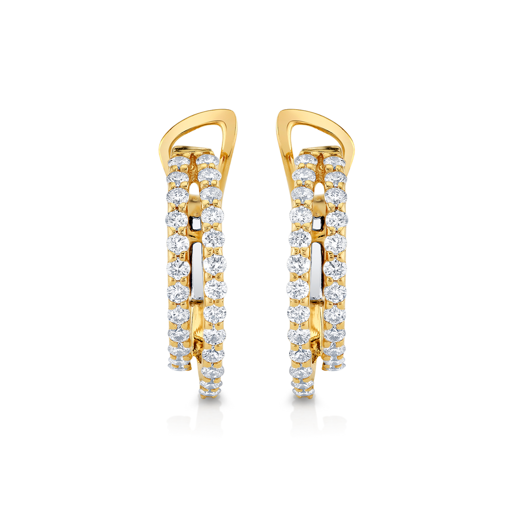 deBoulle Collection Double Huggie Earrings