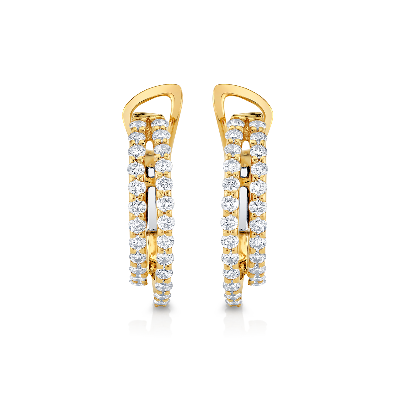 deBoulle Collection Double Huggie Earrings