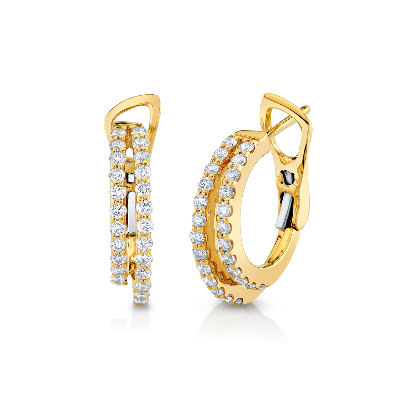 deBoulle Collection Double Huggie Earrings