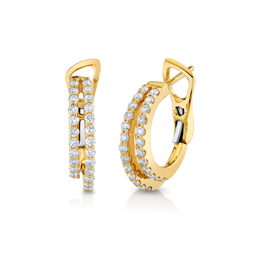 deBoulle Collection Double Huggie Earrings