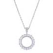 deBoulle Collection Inner Circle Pendant in White Gold