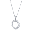 deBoulle Collection Inner Circle Pendant in White Gold