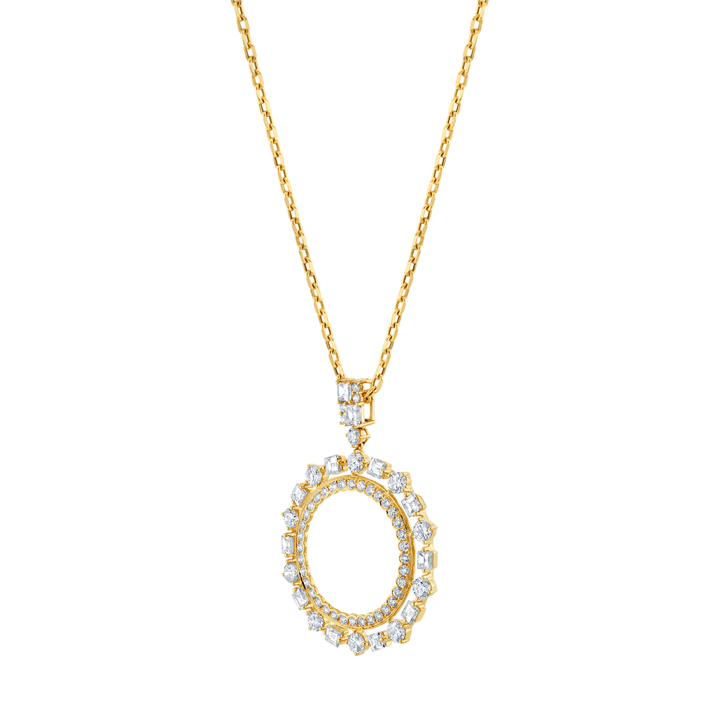 deBoulle Collection Inner Circle Pendant in Yellow Gold