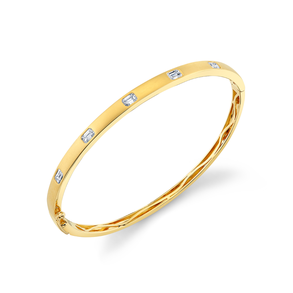 deBoulle Collection Five-Stone Emerald Cut Bangle