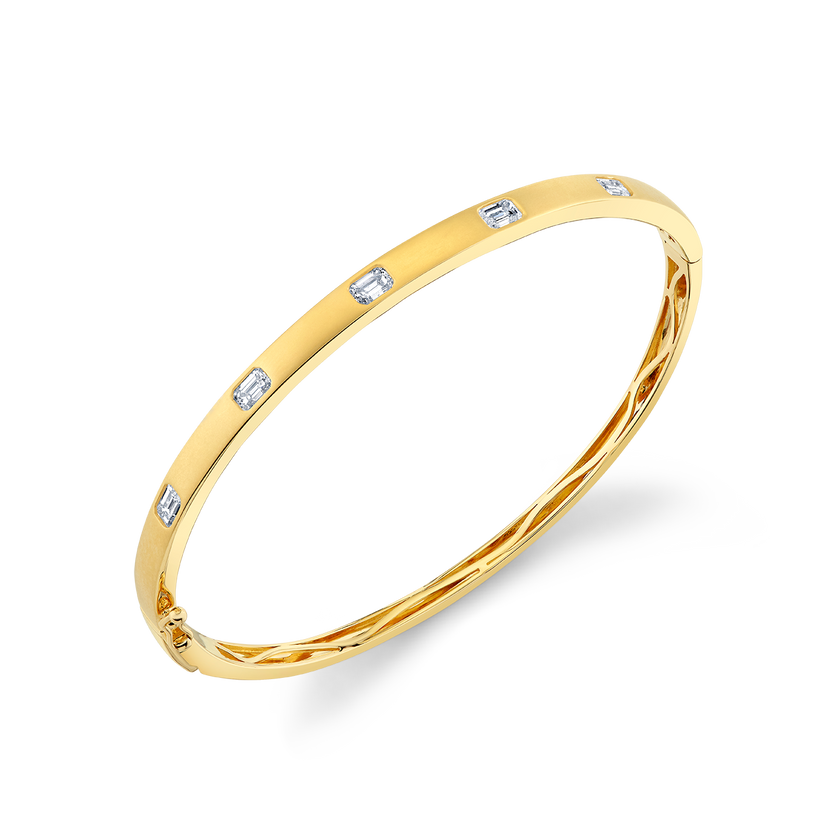 deBoulle Collection Five-Stone Emerald Cut Bangle
