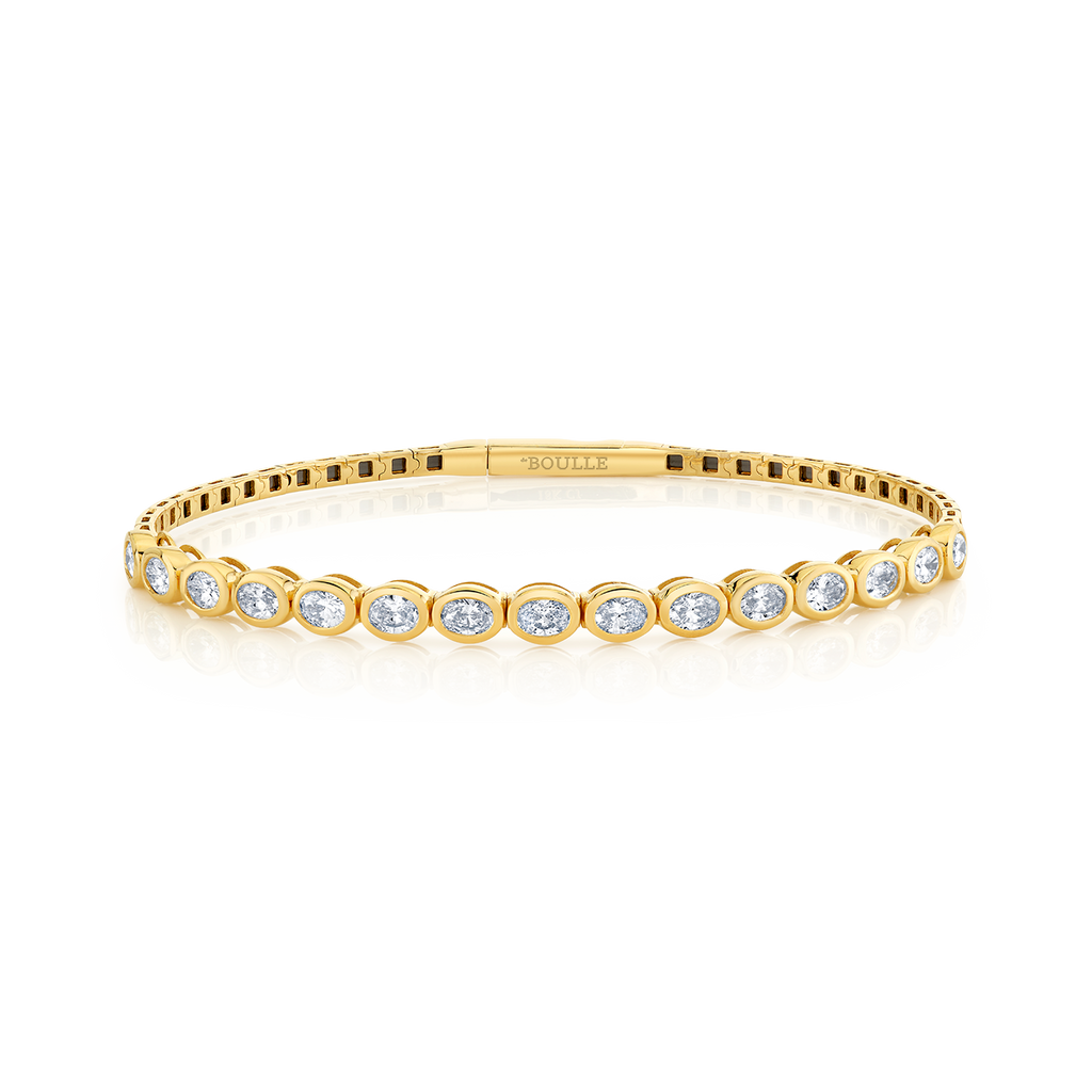 deBoulle Collection Oval Cut Diamond Bangle
