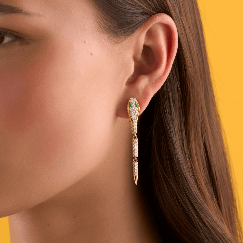 deBoulle Collection Serpent Earrings