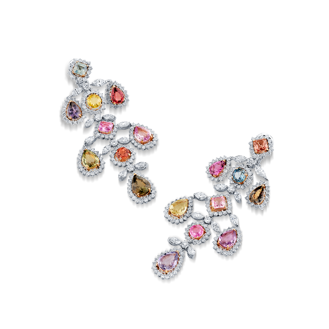 deBoulle Collection Sapphire Chandelier Earrings