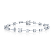 deBoulle Collection Mixed Cut Diamond Bracelet in White Gold