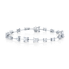 deBoulle Collection Mixed Cut Diamond Bracelet in White Gold