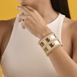 deBoulle Collection Hammered Yellow Gold Cuff