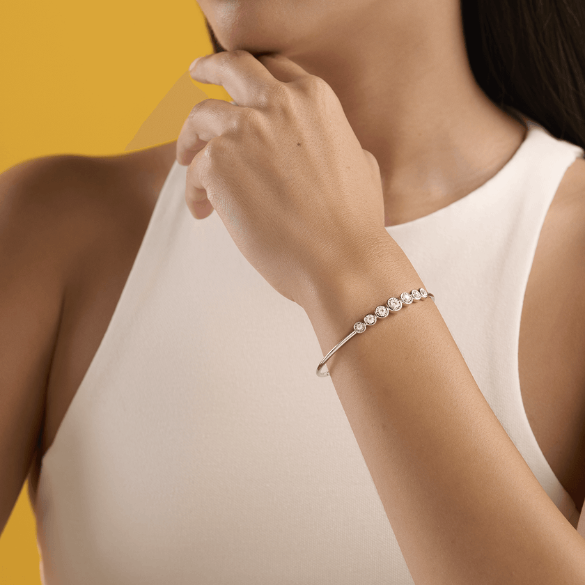 deBoulle Collection Emma Cuff in White Gold