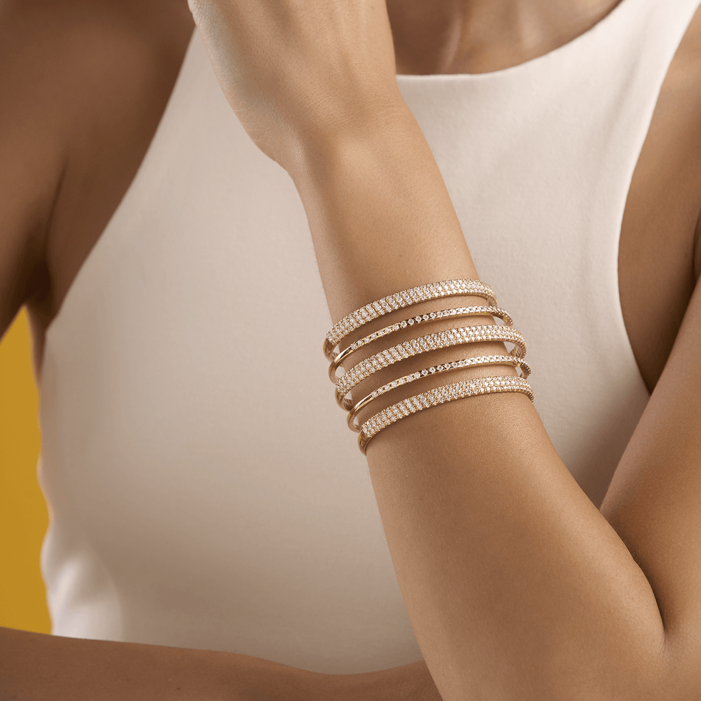 deBoulle Collection Diamond Layered Bangle